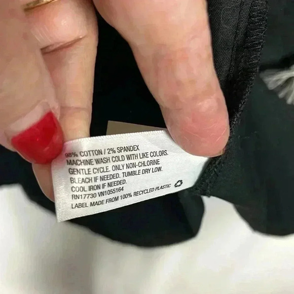 a new day Womens Vest/Blouse Black XXL Full Zip/Snaps Flap Pockets Sleeveless - Picture 11 of 14